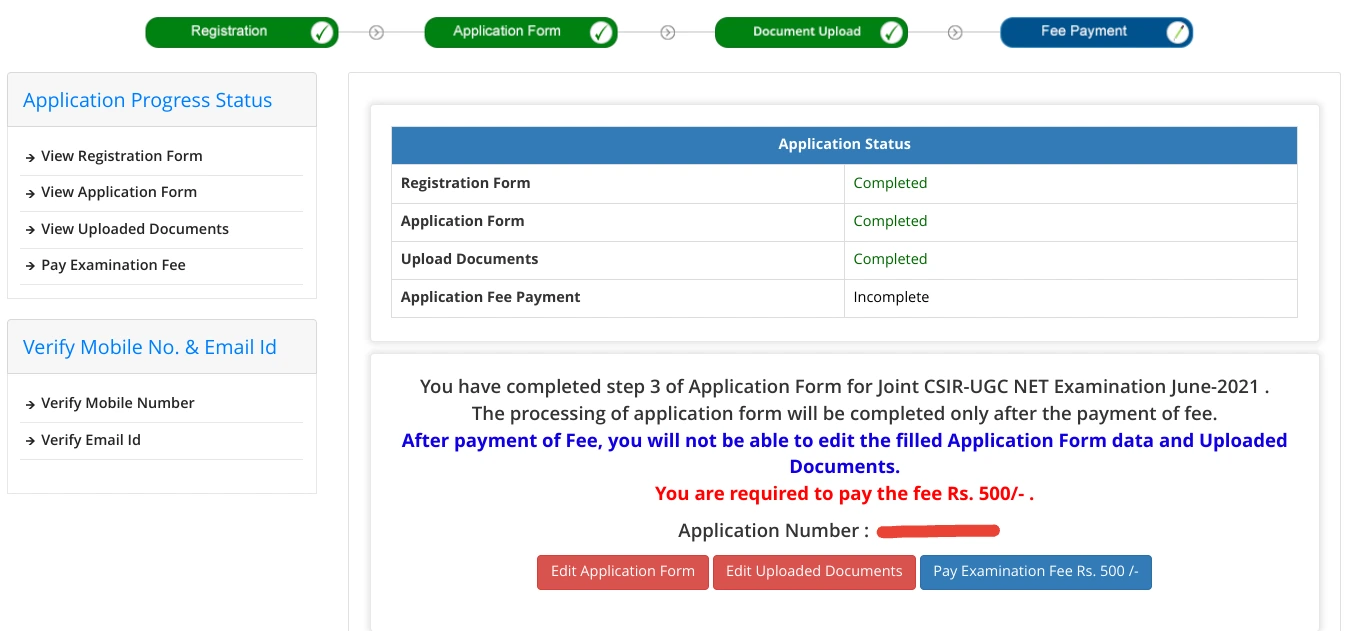 CSIR NET Application Form- How to Apply - 16